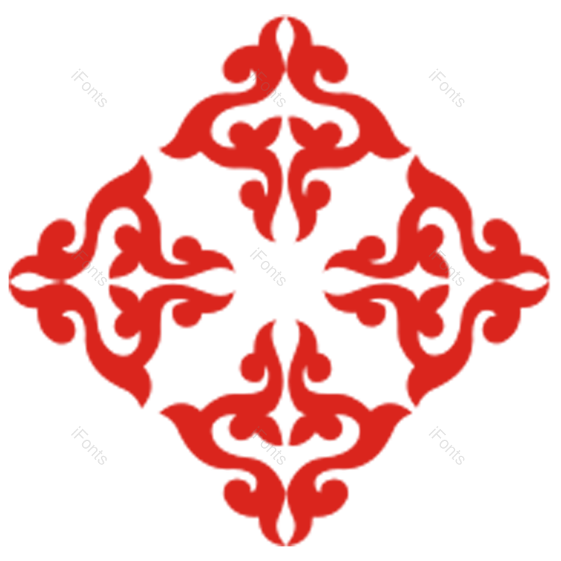 花朵图案图片,花纹剪纸元素,花纹元素PNG,红色剪纸免抠素材
